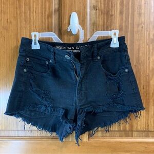 Women’s American Eagle Outfitters Black Hi Rise festival shorts size 6